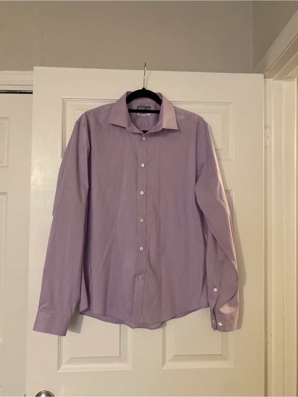 Michael Kors Men's Light Lavender Dress Shirt